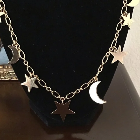 J. Crew long charm necklace ⭐️ 🌙 - Picture 3 of 4